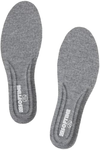 CCSOFTIME Komfort Memory Foam-inläggssulor för män och kvinnor, Innersula Sportskor Sneakers Sport Arbetsstövlar, Stötdämpande Inläggssulor och Mjuk Dämpning, Grå 37,5/38 EU