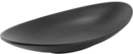 Gorise Bandeja ovalada negra para llaves, organizador de joyas, bandeja de almacenamiento para baño, entrada, pasillo, cuenco para llaves