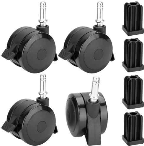 70360 Set di 4 ruote girevoli con blocco e kit di inserti, parti di ricambio per Weber Spirit Series 2009-2012, Genesis Series 2007-2011 e Summit Series 2007-2011 griglie a gas