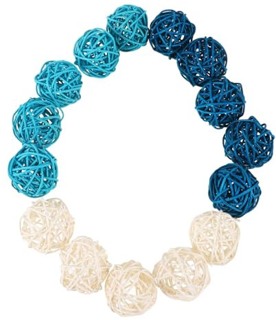 Healifty 15 Bolas Esféricas de Ratán, Accesorio Difusor Natural, Elaboradas Manualmente, Ideales para Oficinas y Bodas, Adorno Elegante y Aromaterapia
