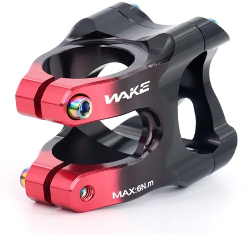 CYSKY 35mm MTB Stem 35mm Clamp Mountain Bike Stem for 35mm Handlebar Clamp 1-1/8 Steer Tube for Mountain, e-MTB, Downhill, Freeride, Gravel (Black & Red)