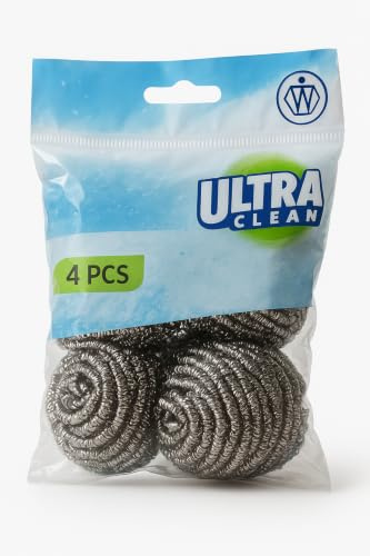 Topfreiniger/Putzschwamm UltraClean - Topfkratzer aus Edelstahl (2er Pack)