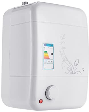 Warmwasserspeicher 5L, Untertischboiler 1500W, IPX4 Druckfester Boiler 30-65 °C Temperature Einstellbar für Küche, Bar, Salon, 304 Edelstahl, Niederdruck