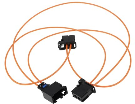 ECSiNG Connettore Bypass Per Cavo In Fibra Ottica MOST Per Auto Da 50 Cm Compatibile Con Mercedes E Compatibile Con Porsche.