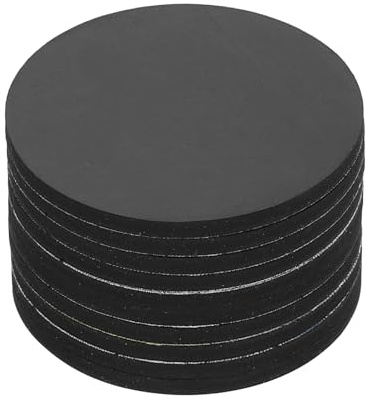 PATIKIL 10 Pezzi Piedini In Gomma Antiscivolo 2-3/8 60mm x 3mm Con Adesivo | Per Mobili Anti Graffio Per Pavimenti In Legno Elettronica Letti Cassetti, Rotondi, DIY