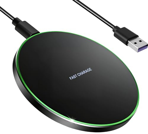 Cargador Inalámbrico 35W Qi Ultra Rápido Pad Inducción USB-C | Carga estable, Diseño compacto, Detección inteligente, Protección múltiple, Compatible con dispositivos Qi, Uso diario