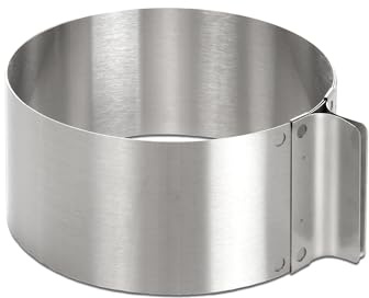 Wenco Tortenring, Verstellbar 16 - 30 cm, Hitzebeständig, Rostfreier Edelstahl