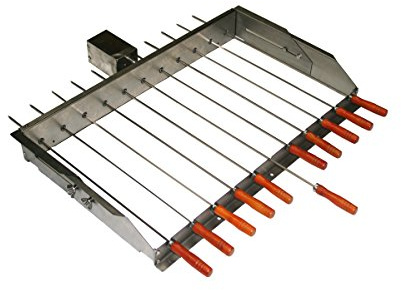 SunshineBBQs BBQ Cypriot Grill Top Rotisserie Kebab Skewers with Electric Motor - Small