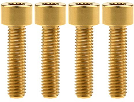 Ruifu M8 x 20 25 30 35 40 45 50 60 70 mm Titan-Grad 5 Inbusschraube DIN912 für Motorrad, 4 Stück