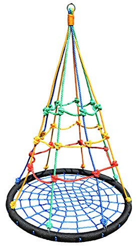 Hamaca Silla Colgante Sillón, Asiento de Columpio para Niños Silla Colgante para Niños de 2 A 8 Años para Interiores y Exteriores, Jardín