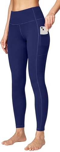 Ewedoos Sport Leggings mit Taschen Damen Sporthose Damen Lang Laufhose Yogahose Sportleggins Blickdicht Weich