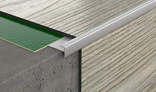 LVT CL Stair Nosing Vinyl Flooring Stair Edge Profile Trim 90 cm (2.95 ft) TMW Profiles (CL 3mm)