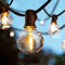 Svater Catena Luminosa Esterno, 30 Metri Catena Luci da Esterno con 50 G40 Plastica Lampadine, IP45 Impermeabile Filo LED Catene Luminose per Terrazzo Giardino Festa Gazebo, Bianco Caldo