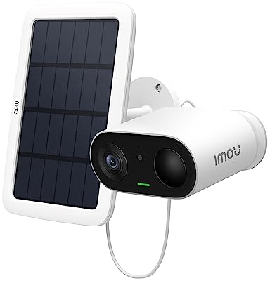 Imou 2K Überwachungskamera Aussen Akku Solar, WLAN IP Kamera Überwachung Aussen Kabellos mit KI-Personenerkennung, Farbnachtsicht, 2-Wege-Audio, Vlog-Modus, Sirene, IP65, Kompatibel Alexa