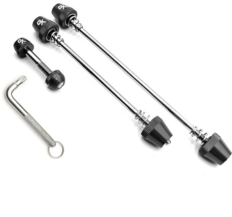 ONIPAX Bike Anti-Theft Locking Skewer 7 Lobe Bicycle Wheel Hub Secure Binder Bolt Kit with Key