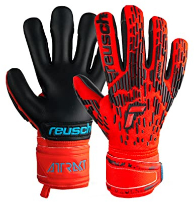 Reusch Attrakt Freegel Silver Finger Support Torwarthandschuhe Herren blau/schwarz, 8.5
