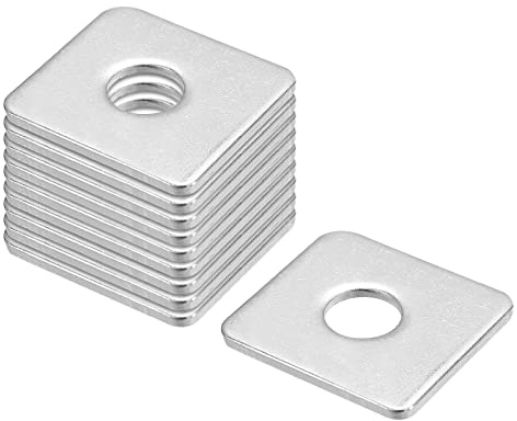 QUARKZMAN 10uds Arandela Cuadrada M10x30x30x3mm Placa Cuadrada Arandelas | Plana, Almohadilla, Espaciador, Junta, 304, Acero Inoxidable, para Herrajes Sujetador