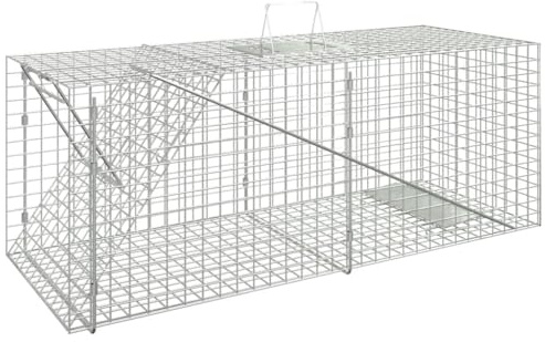 Rantry Trampa para Animales Hierro galvanizado 64,5x25x26,5 cm Trampas para Animales
