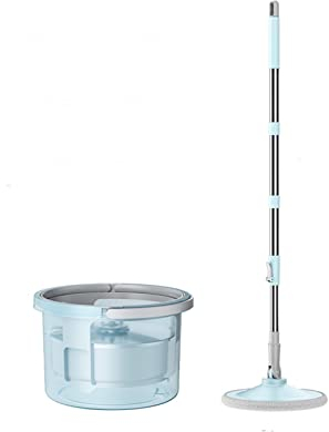Juego de fregona y Cubo giratorios SPIN DOP y Buble con Juego DE LA ORMENCIA Sistema DE Limpieza del Piso FÁCIL Pedal DE PIEJE, MOP Marle Fregonas de Microfibra (Color : 1 mop Head)
