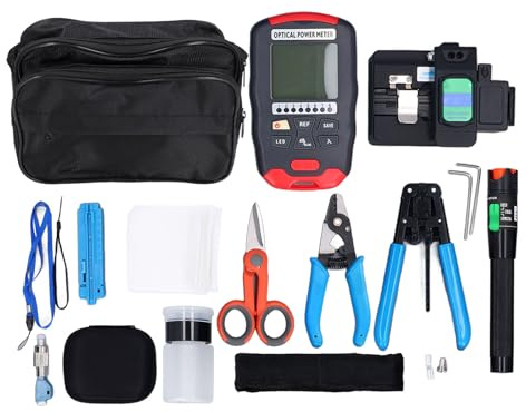 Kit D'outils pour Fibre Optique 30 MW VFL -70 à + 10 DBm OPM Décapant 3 Trous pour Assemblage D'épissure de Fibre