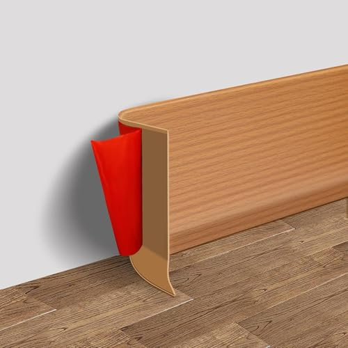 HpLive Rodapié suave de PVC, 3 m x 10 cm para cocina y baño, zócalos de PVC blando, zócalos de plástico impermeables, zócalos flexibles (amarillo)