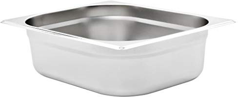 Xichuzi Gastronorm GN 1/1 100 mm in Acciaio Inox antiruggine Facile da Pulire, Lavabile in lavastoviglie, Contenitore per Alimenti da Cucina Vassoio per servire Cibo Porta snack-50888