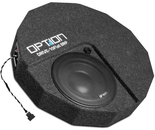 Option Subwoofer Kit kompatibel mit VW Golf 7 (kompatibel mit DynAudio-Soundsystem ab Werk) DRIVE10FLAT-BRP-D2 Reserverad-Subwoofer Plug & Play Einbau