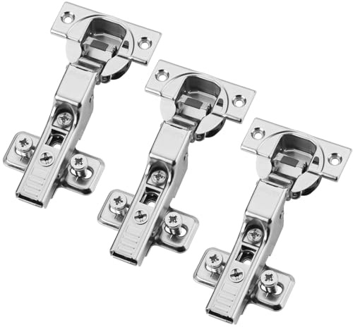 3er Set BLUM Topfband Mittelanschlag 71B3650 110° | mit Schließautomatik inkl. Montageplatte 173L8100 und Systemschrauben