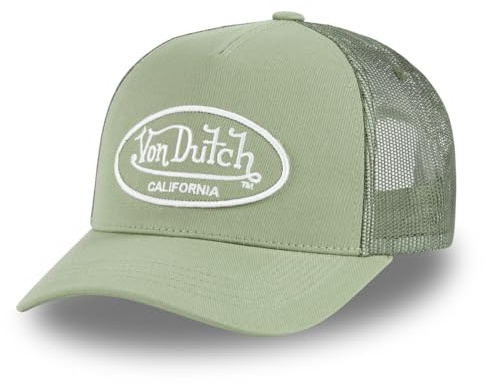 Von Dutch Kappe für Damen & Herren, verstellbar, Trucker-Cap LOF, verstellbar mit Strapback, Hellkhakigrün, One size