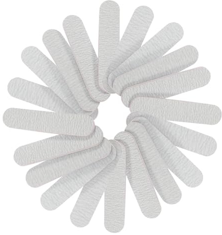 Limas Pulidoras de Uñas Mini 9x2 Cm de Esponja, 100 Pcs | Doble Cara para Pulir y Dar Forma, Color Gris, Diseño Simple, Ligeras y Portátiles para Oficina y Hogar