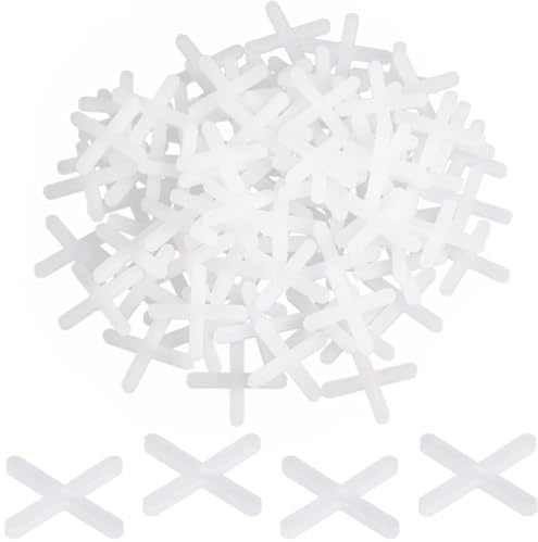 500PCS Entretoises Pour Carrelage,Entretoise En Plastique De 2mm En Forme De Croix Croisillons En Plastique Pour Joints,Croisillon Carrelage Autonivelant,Pour Les Carreaux De Mur Et De Sol