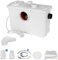 Trituradora Sanitaria 700W Bomba de Elevación Aguas Residuales 190L/min Vertical de 7 m con 4 Entradas de Agua para Adecuado para Bombas de Inodoros Domésticos, Duchas, Bañeras, Fregaderos