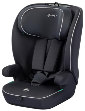 Safety 1st Venus i-Safe, Mitwachsender Kindersitz, 15Monate–12Jahre (76–150cm), 11 Kopfstützenstufen, Seitenaufprallschutz, Black