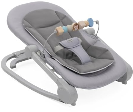Chicco Silla Mecedora Magia, 2 en 1: Silla Mecedora para Recién Nacidos y Primera Silla hasta 18 kg, Barra de Juegos con Elementos de Madera, Mini Reductor Incluido, Modo Mecedora o Fija