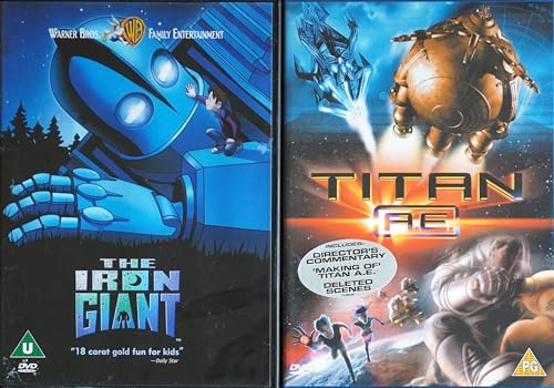 1. THE IRON GIANT / 2. TITAN A.E. = ULTIMATE 2x DVD UK SET