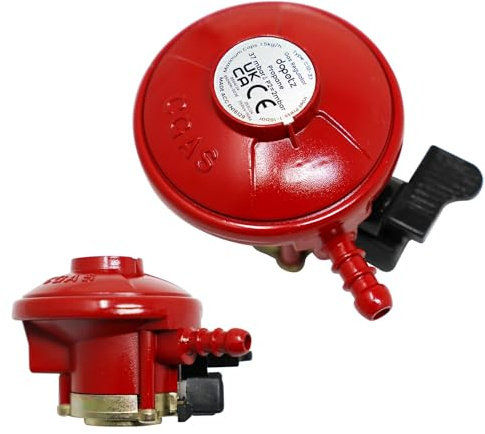 Dapetz ® Patio Gas Regulator 27Mm Clip on Propane Gas Regulator 37mbar,1.5kgh Fits Calor Gas and Flogas, BBQ Regulator