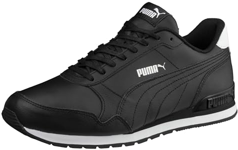PUMA St Runner V2 Full L, Scarpe da ginnastica basse Unisex - Adulto, Puma Black Puma Black Puma White, 44 EU