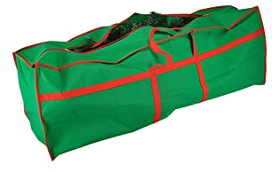 Haushalt International Tannenbaumhülle Weihnachtsbaumhülle grün 210 cm Tannenbaumtasche Weihnachtsbaumtasche Aufbewahrung Weihnachtsbaum Transporthülle Weihnachtsbäume Tannenbaum Aufbewahrung Tasche