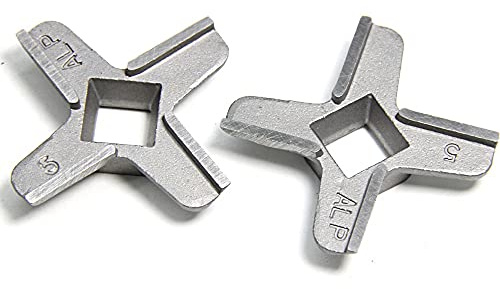 2 piezas de cuchilla para picar carne # 5 de repuesto de acero inoxidable para Bosch CNFW5 MFW1501 1511 2500 2510W 2520 MMWPL2000 MUM4406 4585