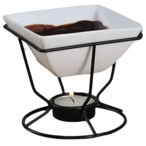 Chocolate Fondue Mug Set Mini Candle Fondue Pot Chocolate Cheese Ice Cream Fondue Melter Cup with Bracket