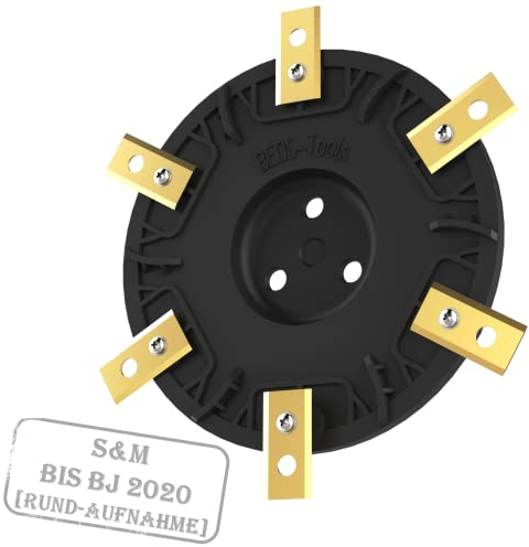 BEOS® PREMIUM Mähroboter Tuning - Messerteller für 6x Klingen - glasfaserverstärkte Messerscheibe - Rasenroboter Drehscheibe kompatibel mit Worx Landroid S&M (bis BJ 2020), Landxcape, Kress & Einhell