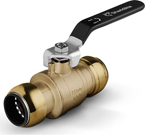 Druckluft-Rohr Schnell-Steckverbinder PEX-Rohr Schlauch Messing-Steckfitting SharkBite (Kugelhahn (Sharkbite), 22 mm)