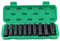 KATSU 1/2 Jeu de Douilles Profondes Impact 10 Pièces 8mm-24mm Métrique Clé Jeu de Douilles à Chocs Profondes, Outil de Réparation de Moteurs Tracteurs Camions (Budget)