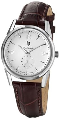 Lip Montre Himalaya 35 mm - Seconde Excentrée - Cuir Marron