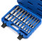 CASOMAN Spline Tip Bit Socket & XZN Triple Square Spline Bit Socket Set, 1/2 & 3/8 & 1/4-Inch Drive, 20-Piece Set, M4-M18, 12 Point Tamper Proof, CR-V & S2 Steel