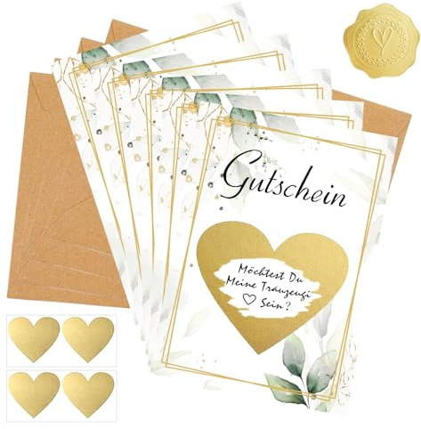 20 Stück Rubbelkarten zum Selber Beschriften mit 20 Kraftpapier Briefumschläge, 20 Herz Rubbelaufkleberund und 25 Siegel Aufkleber, Gutschein für Geburtstag, Hochzeit, Weihnachten, Party und Geschenk