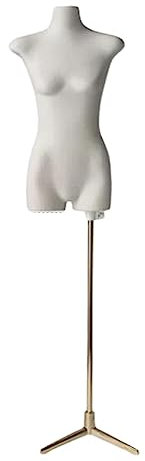 Schneiderpuppen Schaufensterpuppe, kreativer weiblicher Schaufensterpuppen-Torso, femininer, kurviger Schaufensterpuppenkörper, höhenverstellbar, Halbkörperpuppe, Kleidungsdisplay leicht tragbar
