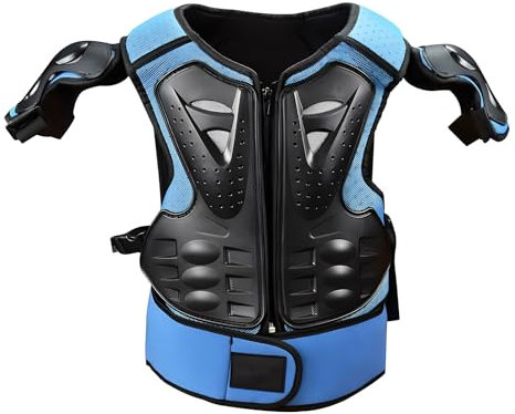 Chaquetas protectoras for motocicletas, armadura de motocicleta for niños, patinaje sobre ruedas, protección for el codo, protección for la espalda y la cintura, equipo de protección deportiva for bic