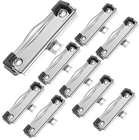 Pinces à Presse-papiers Métalliques 10cm, Lot de 15 Pièces