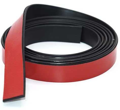 ALI2 Gummiband, selbstklebend, 25 mm x 2 mm x 3 m – rutschfeste Dichtung, Neopren-Matte, Rolle mit flacher Dichtung (25 mm x 2 mm x 3 m)